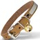 Filbert Leather Cat Collar Reflective Cat Collar Leather Accessories with Bell Bird Warning Suitable for Indoor and Outdoor Non Breakaway Durable Stylish Design Camel