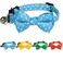 Gyapet Cat Collar Light Blue with Bow Tie Bell Safety Breakaway Kitten Pet 711in Dot Floral Leopard Food DotLight Blue