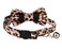 Gyapet Cat Collar Pink with Bow Tie Bell Safety Breakaway Kitten Pet 711in Dot Floral Leopard Food LeopardPink