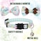 Gyapet Collar for Cat Pet Breakaway with Bell Bowtie Detachable Bow Adjustable Safety Kitten Puppy Girl Boy 2pcs Green Pink Sakura