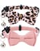 Gyapet Collar for Cat Pet Breakaway with Bell Bowtie Detachable Bow Adjustable Safety Kitten Puppy Girl Boy 2pcs Pink Leopard Pure
