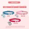 Taghelp Heart Bling White Heart Shaped Kitten Collar Cute Cat Collar with BellIdeal for Girl Cats Boy Catswith Safety Belt and Bell Adjustable 813 inches for Personalized with QR Code Smart ID tagBlue