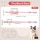 JJUNW 2Pack Adorable Cat Collar with Bow Cute Kitten Collars for Girl Cats Pink Cat Bows Accessories Breakaway Safety Cat Bowtie CollarStyle 1