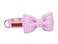lionet paws Lionet Paws Dog Collar with Bowtie Comfortable Adjustable Cute Pink Gingham Bow Tie Collar for Female Puppies and Cats Gift XXS Neck 711 inches