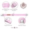 lionet paws Lionet Paws Dog Collar with Bowtie Comfortable Adjustable Cute Pink Gingham Bow Tie Collar for Female Puppies and Cats Gift XXS Neck 711 inches