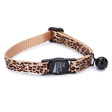 East Side Meow Town CheetahPrint Nylon Cat Collar 812 inch
