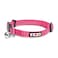 Pawtitas Reflective Pink Cat Collar with Safety Buckle and Removable Bell for Kitten and Cats