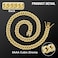 WimuPath GoldPlated Diamond Dog Collar Cuban Style Metal Chain with Secure Buckle Luxury Durable Collar for SmallMediumLarge Dogs Puppies