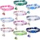 DALOO 10PC Floral Cat Collar Set with Bells Breakaway Safety for Kittens and Small Cats 1