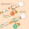 FYEQYAOU 2 Pack Cotton Breakaway Cat Collar Beige and Green Flowers Pendant Cute Kitten Cat Collar with Bell