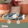Liugjiau 2 Pack Cotton Breakaway Cat Collar with Bell Dark Blue Light Blue White Snowflake Pendant Cute Kitten Cat Collar Suitable for Girls and Boys