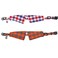 Lamphyface 2 PackSet Cat Collar Breakaway with Cute Bow Tie and Bell Plaid for Kitty Adjustable Safety