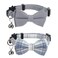 Xinjoduz 2 PCS Cat Collar with Bow Breakaway Bowtie Safety with Bell Cat Bow Tie Collar Cute Boy Kitten Collars Plaid Pet Collars Adjustable Safety Quick Release Cats for Kitten Cats Blue