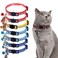 KAUJIAREN 7 Pack Reflective Breakaway Cat Collars with Bells Adjustable 712in Cute Kitty Collar Safe Stylish Collars for Pet Supplies Fish Pendants AccessoriesMultiColors