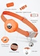 Hoeraonr Apple AirTag Cat Collar GPS Tracker Kitten Collar with Breakaway Feature Lightweight and Reflective Perfect for Cats and Puppies Orange