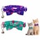 azuza Breakaway Cat Collar with Bell 2 Pack Safety Buckle Cat Collars with Cute Bowtie Flamingo Pattern Adjustable from 812