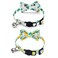 Bnibol 2Pack Breakaway Cat Collars with Removable DoubleLayer Bow Tie and Bell for Boy and Girl CatsSafety Kitten Collars Suitable for Festivals and Daily LemonPineapple
