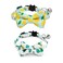 Bnibol 2Pack Breakaway Cat Collars with Removable DoubleLayer Bow Tie and Bell for Boy and Girl CatsSafety Kitten Collars Suitable for Festivals and Daily LemonPineapple