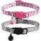 BoomBone 2 Pack Skull Cat CollarBreakaway Kitten Collars with Bell for Halloween