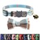 XPangle Bowtie Cat Collars Breakaway with Bell Adjustable Cute Kitty Collars Safety Buckle Kitten Collar for Cat Puppy 7511in 14