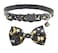 XPangle Bowtie Cat Collars Breakaway with Bell Adjustable Cute Kitty Collars Safety Buckle Kitten Collar for Cat Puppy 7511in Black Moon