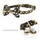 XPangle Bowtie Cat Collars Breakaway with Bell Adjustable Cute Kitty Collars Safety Buckle Kitten Collar for Cat Puppy 7511in Black Moon