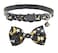 XPangle Bowtie Cat Collars Breakaway with Bell Adjustable Cute Kitty Collars Safety Buckle Kitten Collar for Cat Puppy 7511in Black Moon