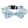 XPangle Bowtie Cat Collars Breakaway with Bell Adjustable Cute Kitty Collars Safety Buckle Kitten Collar for Cat Puppy 7511in Light Blue Plaid