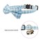 XPangle Bowtie Cat Collars Breakaway with Bell Adjustable Cute Kitty Collars Safety Buckle Kitten Collar for Cat Puppy 7511in Light Blue Plaid