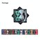 Pipidog Cat Collar Breakaway with Bell and Bow Tie Plaid Design Adjustable Safety Kitty Kitten Collars Set of 2 PCS 68108in GreenLight Blue Brown