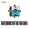 Pipidog Cat Collar Breakaway with Bell and Bow Tie Plaid Design Adjustable Safety Kitty Kitten Collars Set of 2 PCS68108in PinkCyan Plaid