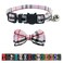 Pipidog Cat Collar Breakaway with Bell and Bow Tie Plaid Design Adjustable Safety Kitty Kitten Collars68108in Pink Plaid 1