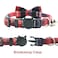 Pipidog Cat Collar Breakaway with Bell and Bow Tie Plaid Design Adjustable Safety Kitty Kitten Collars68108inRed Plaid 3