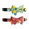 Cognatio Quick Release Cat Collars Fruit Patterned Kitten Collars with Removable Bell and Bow TiePack of 2 Adjustable 2030 cm