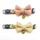 Cognatio Safety Quick Release Cat Collars Soft Kitten Collars with Detachable Bow Tie and Bell Pack of 2 Adjustable 2030 cm 2030cm PinkCream