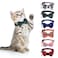 DragonflyDreams 6 PCS Cat Collars with Bow Tie and BellCat Collars PlaidBreakaway Adjustable Cat Bow Tie CollarsCute Bow Tie Suitable for Kittens Or Certain Puppies
