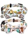 Gyapet Cat Collar Set Safety Detachable Bow Tie with Bell Funny Pattern Male Female Kitten 2pcs Pizza Donut