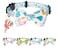 Gyapet Cat Collar with Bow Tie Pink Flamingo Bell Pendant Charm Safety Detachable Cute Kitten Forest Tropic Leaf Plant Pattern Flamingo D