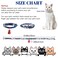 HACRAHO Cat Collar with Bell 1 Pack Blue Japanese Style Waves Print Pet Collar Adjustable Cat Collar with Fortune Bell for Small Cats Puppy Pets M