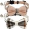 KUDES 2 Pack Cat Collars Set Cat Collar Breakaway with Cute Bow Tie and Bell Adjustable from 75108 Inch Soft and Comfortable for Kitten and Some Puppies