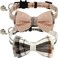 KUDES 2 Pack Cat Collars Set Cat Collar Breakaway with Cute Bow Tie and Bell Adjustable from 75108 Inch Soft and Comfortable for Kitten and Some Puppies
