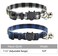 MDENOVO Cat Collar Breakaway with Bell Cute Plaid Patterns Design Adjustable Kitty Safety Collars 2 Pack Pet Collar for Cats711inches BlackBlue
