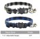 MDENOVO Cat Collar Breakaway with Bell Cute Plaid Patterns Design Adjustable Kitty Safety Collars 2 Pack Pet Collar for Cats711inches BlackBlue