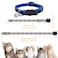 MJIYA Stylish Plaid Cat Collars with Bells Adjustable Breakaway Kitten Collar 812 Inches Cute Collar for Girls and Boys Pet Gift and AccessoryBlue M