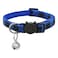 MJIYA Stylish Plaid Cat Collars with Bells Adjustable Breakaway Kitten Collar 812 Inches Cute Collar for Girls and Boys Pet Gift and AccessoryBlue M