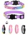 Petank Purple Suede Breakaway Cat Collar with Sparkling Rhinestones Bell Soft Adjustable Safe Release Kitten Collar for Small Medium Cats 75125 Inches