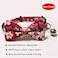 PETFAVORITES Breakaway Bowtie Cat Collar with Bell Flower Kitten Bow Tie Kitty Puppy Clothes Accessories Adjustable and HandmadeRed Sakura Size S