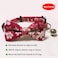 PETFAVORITES Breakaway Bowtie Cat Collar with Bell Flower Kitten Bow Tie Kitty Puppy Clothes Accessories Adjustable and HandmadeRed Sakura Size S