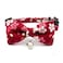 PETFAVORITES Breakaway Bowtie Cat Collar with Bell Flower Kitten Bow Tie Kitty Puppy Clothes Accessories Adjustable and HandmadeRed Sakura Size S