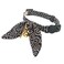 PetSoKoo Bunny Ears Cat Collar Japan Lucky Charm Safety Breakaway Bowtie Kitten Collar with Bell Navy Blue